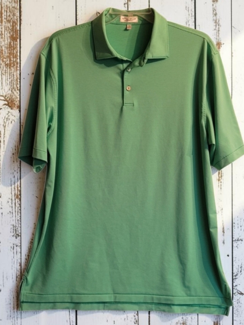 Peter Millar Summer Comfort Performance Polo Shirt Size XL Pesto Green –Like New